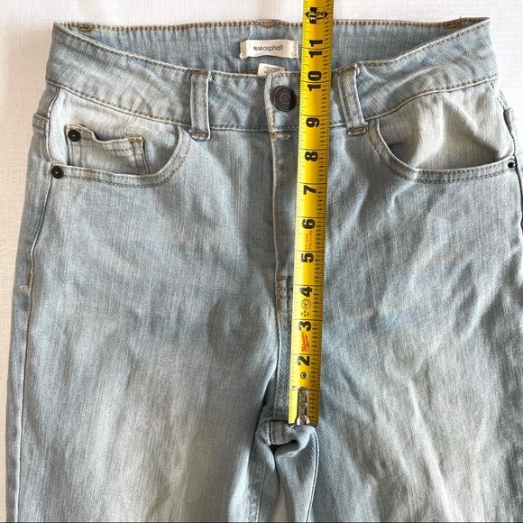 BLUE ASPHALT jeans lightly distressed denim 5/27 light wash denim blue jeans 5 - Picture 10 of 10